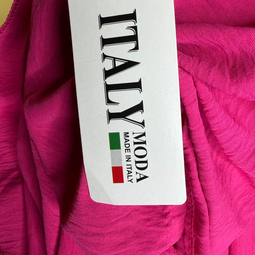 Moda Open-Front Hot Pink Draped Cardigan - Picture 4 of 4